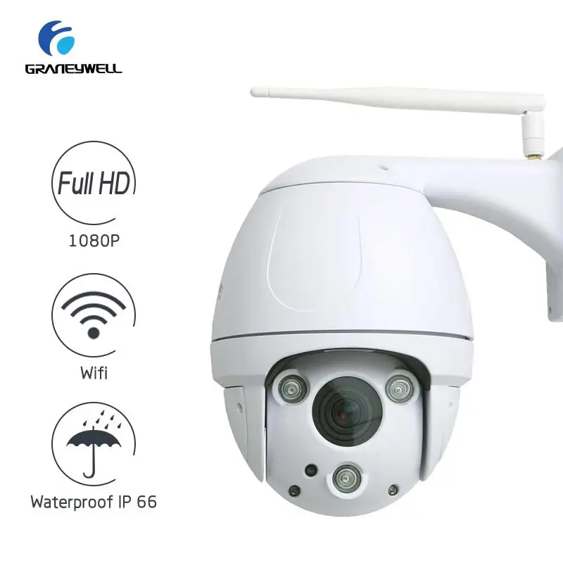 Лучшая Wi-Fi камера 1080P Full-HD МП с 5-кратным оптическим зумом безопасности