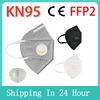 Reusable KN95 Face Mask Respirator 5 Layer Protection Anti-dust FFP2 Mask Face Protective With Breathing Valve PM044