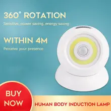 

Magnetic Mini Night Light 360° Rotatable Wall Light COB Ball Motion Sensor Led Lamp Adjustable Eye Protection Lamp Home Tools