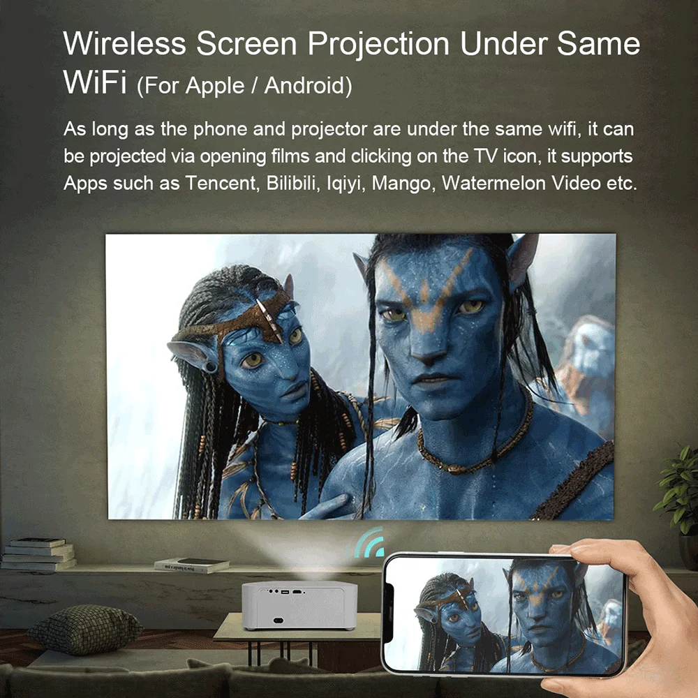 Proyector Wanbo X1 Pro (Android) 350 Lúmenes HDMI/Wifi