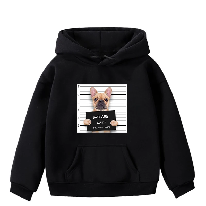 Hoodies 3 Плохая Собака плохой брюки с принтом в виде кота с длинными рукавами модные толстовки с капюшоном для девочек и мальчиков, осенняя толстовка с капюшоном детская одежда с длинными рукавами, пуловер с капюшоном топы - Цвет: Hoodies 3