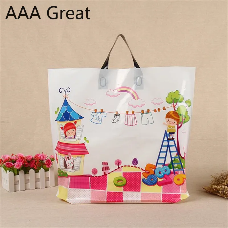 100 Stks/partij Mooie Geschenk Zakken Plastic Zakjes Shopping Gift Pakket Tas Handvat Verjaardag Wedding Party Kleding Schoenen Supermarkt 100 Stks/partij Mooie Geschenk Zakken Plastic Zakjes Shopping Gift Pakket Tas Handvat Verjaardag Wedding Party Kleding Schoenen Supermarkt