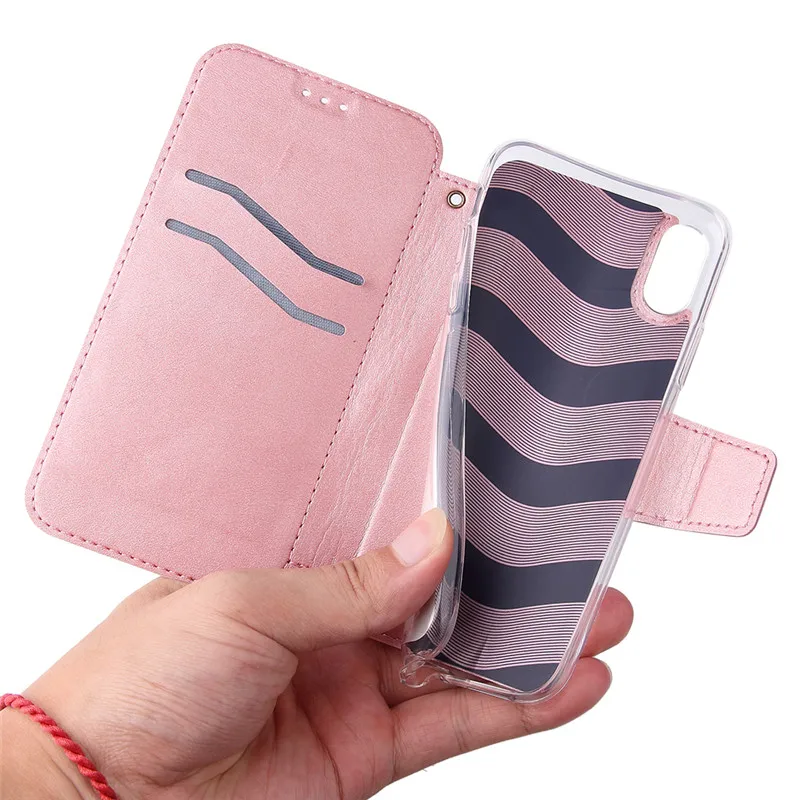 Флип двойной Магнитный кожаный чехол-кошелек для huawei P20 P30 Mate20lite P30 Pro Etui для iPhone X XS Max XR 7 8plus 6 6plus Coque