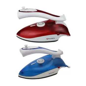 

Portable Compact Size Foldable Handle Electric Steam Iron Teflon Baseplate Steam Iron Handheld Home Travel Use