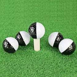 Professional Golf Ball Golf Training Soft Balls Practice Ball Black and White Double Layer Golf Practice Ball Training Accessory