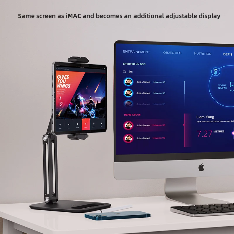Длинная Алюминиевая Подставка для планшета Складная Настольная подставка iPad