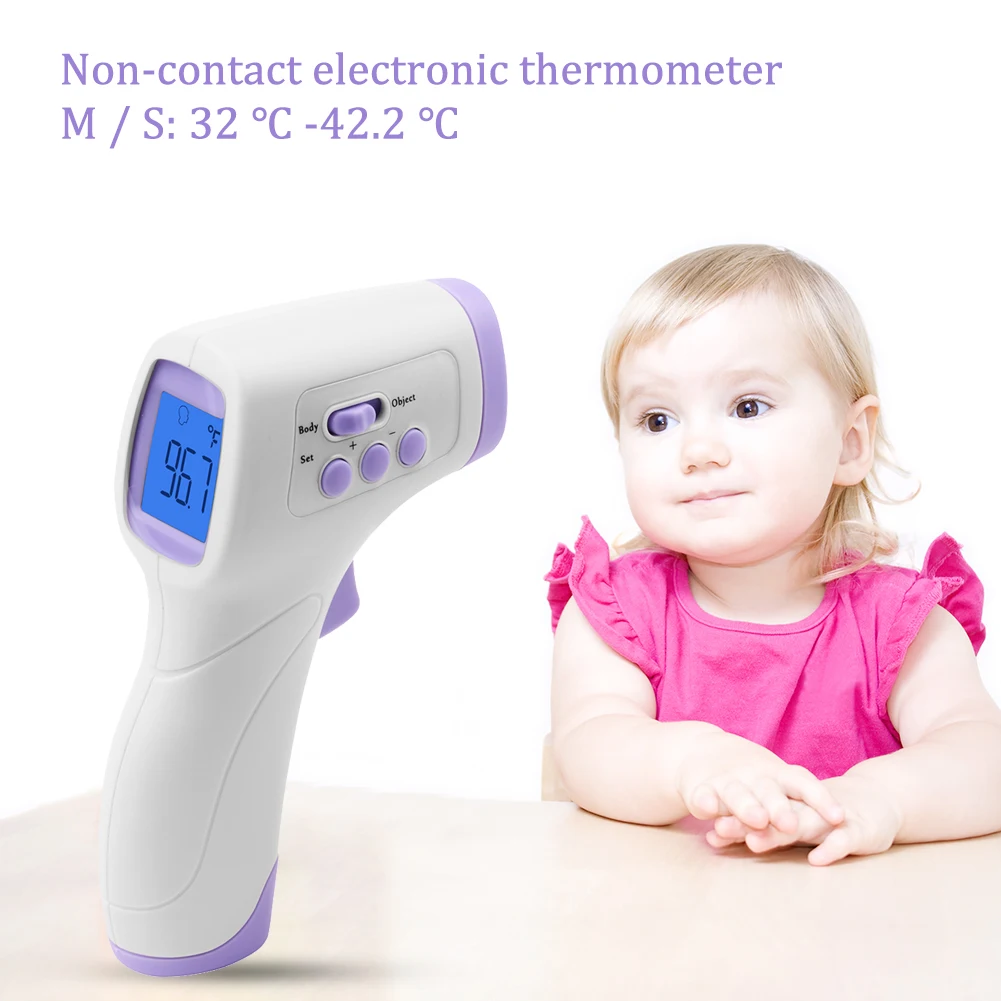

Handheld Non-Contact Electronic Thermometer Baby Adult Forehead Pyrometer
