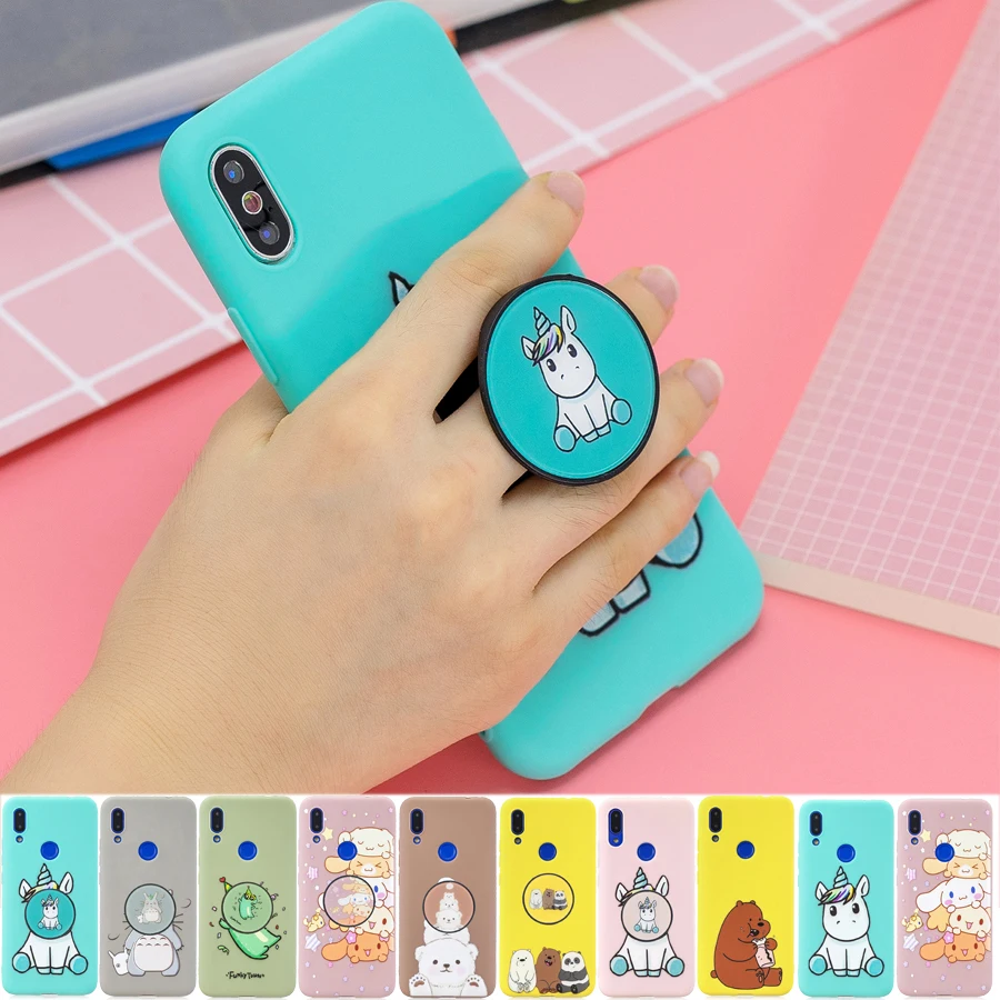

A50 A70 silicone holder case for samsung galaxy A50 A30 A40 A20 A20E A10 A10E A70 A60 A80 Coque A9 A7 2018 soft stand case cover