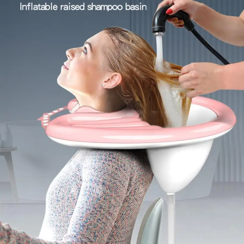 Portable Inflatable Hair Wash Basin Foldable Built In Inflatable