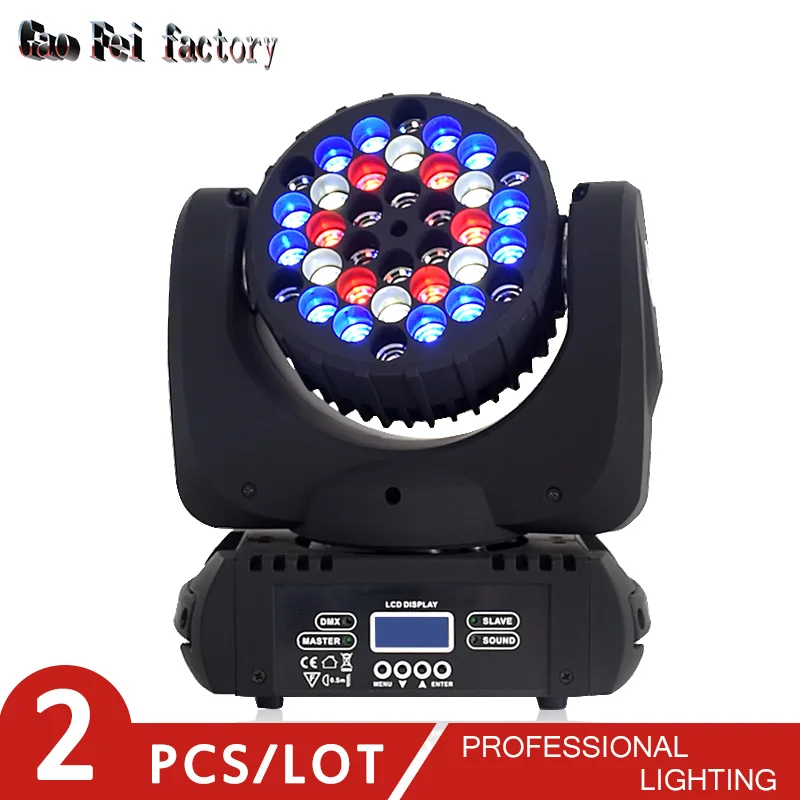 moving head led Высокое качество светодиодный луч движущаяся головка dj света 36x3 Вт RGBW четыре светодиода с DMX 16 каналов сценический свет для DJ Дискотека Вечерние - Цвет: moving head led
