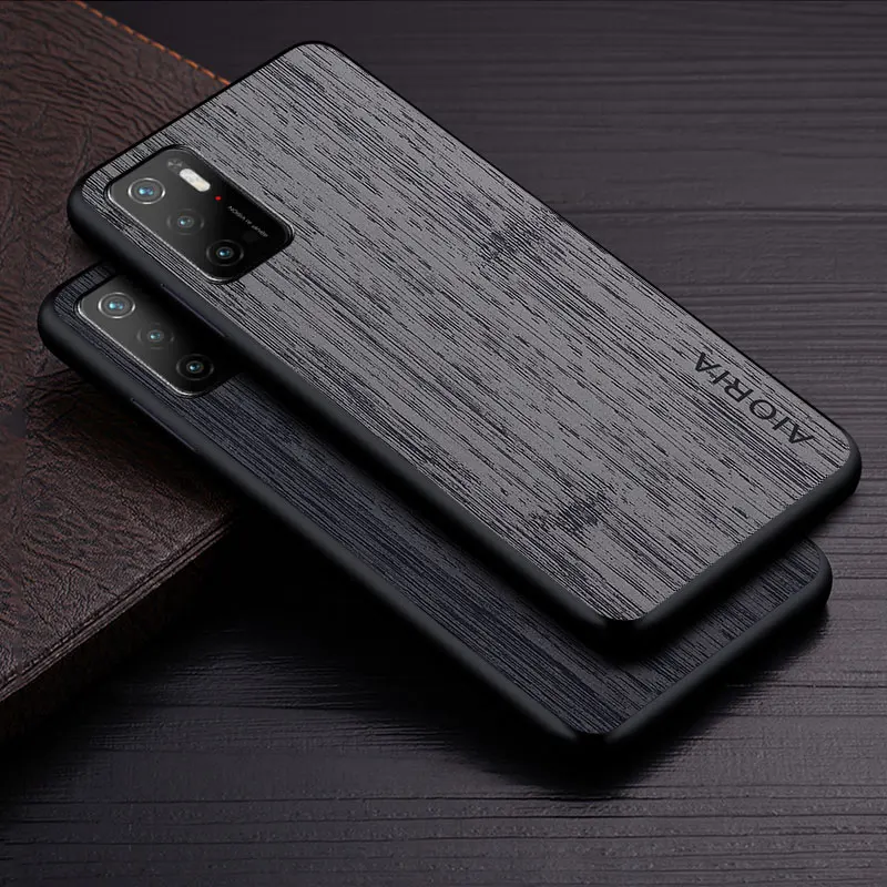 Luxury Bamboo Wood Pattern Leather Phone Case - Premium Designer Cover