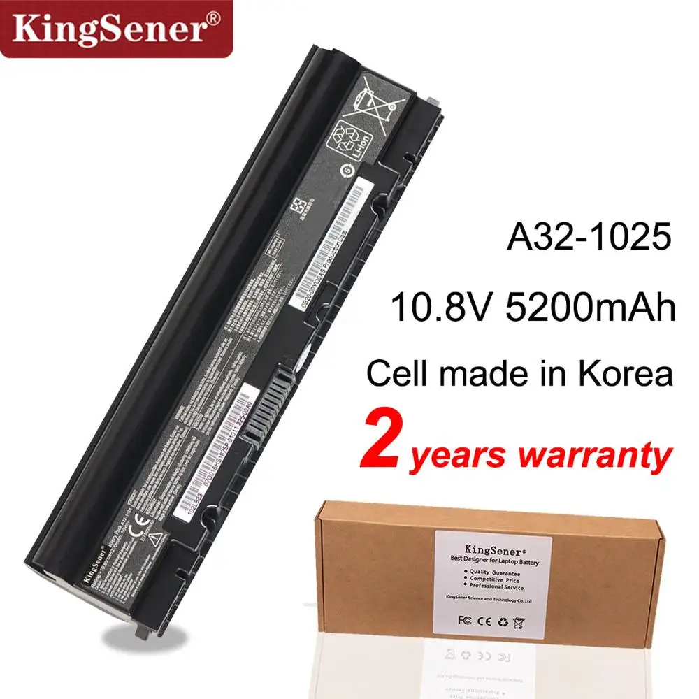 KingSener Корея сотовый A32-1025 A31-1025 Аккумулятор для ноутбука Asus Eee PC 1225 1215 1025 1025C 1025CE 1225 1225B 1225C 10,8 V 5200 мА-ч