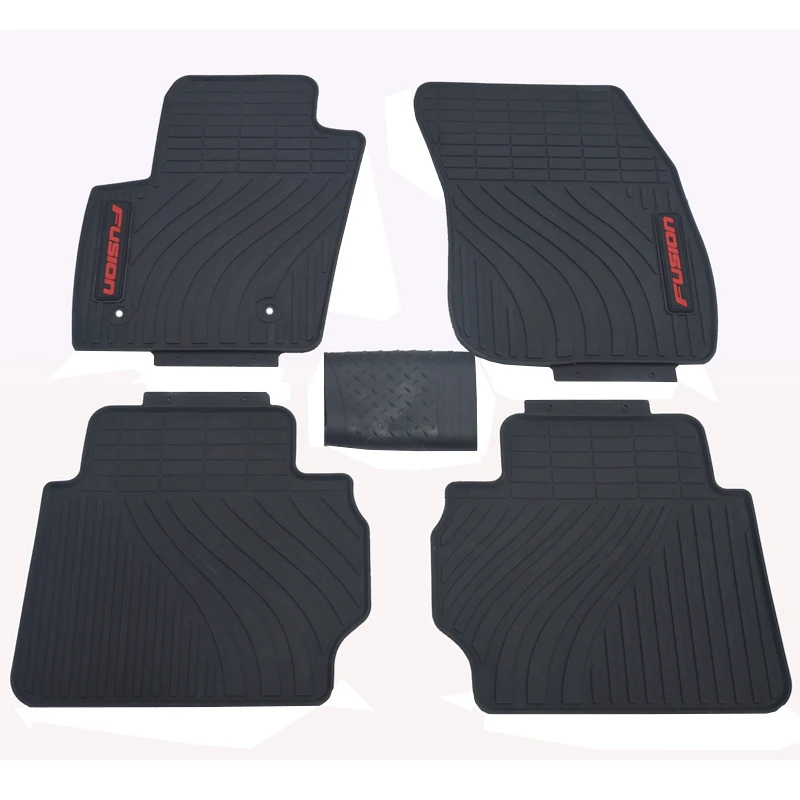 

Rubber Car Floor Mats for 2007-2018 Year Ford Fusion Custom No Odor Carpets Waterproof Front and Rear Seat Full Set