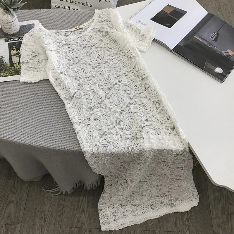 

Stock WOMEN'S Dress Processing 2019 Korean-style Autumn Versatile Elegant High-waisted Lace Dress Women's 8.15
