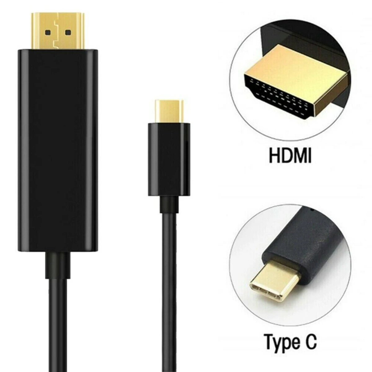 

SOONHUA Type-C To HDMI Adapter Cable HDMI Adapter Cables USB 3.1 Type-C To HDMI 1080P 4K Converter