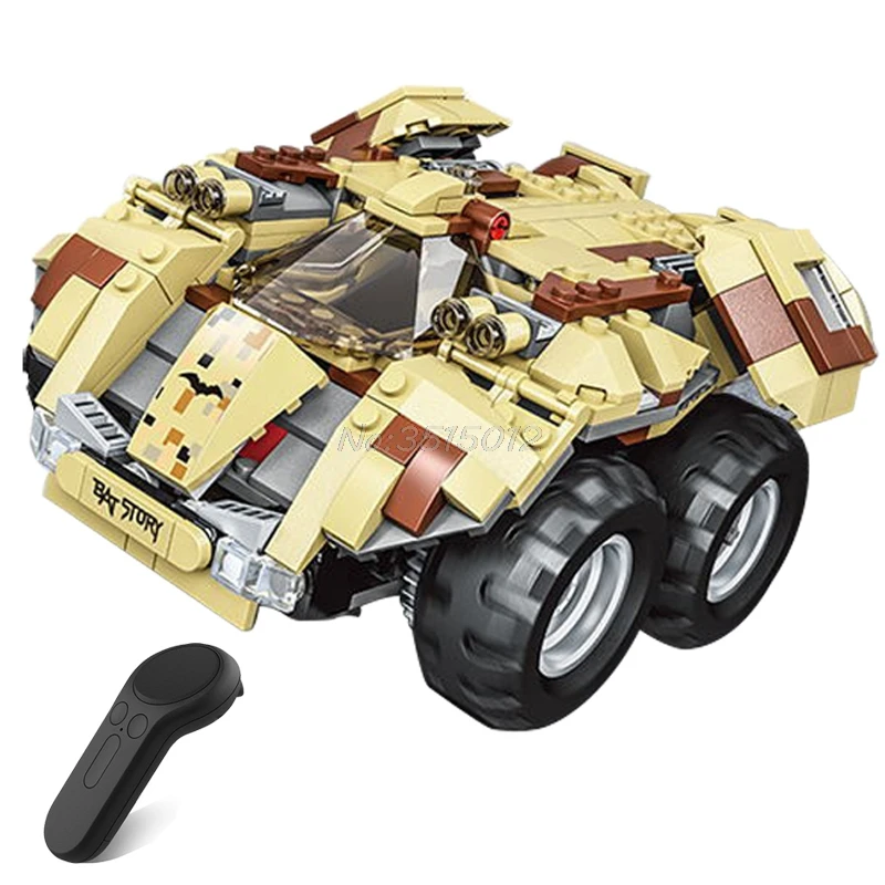 Technic RC автомобиль дистанционного электромобиля летучая мышь колесница