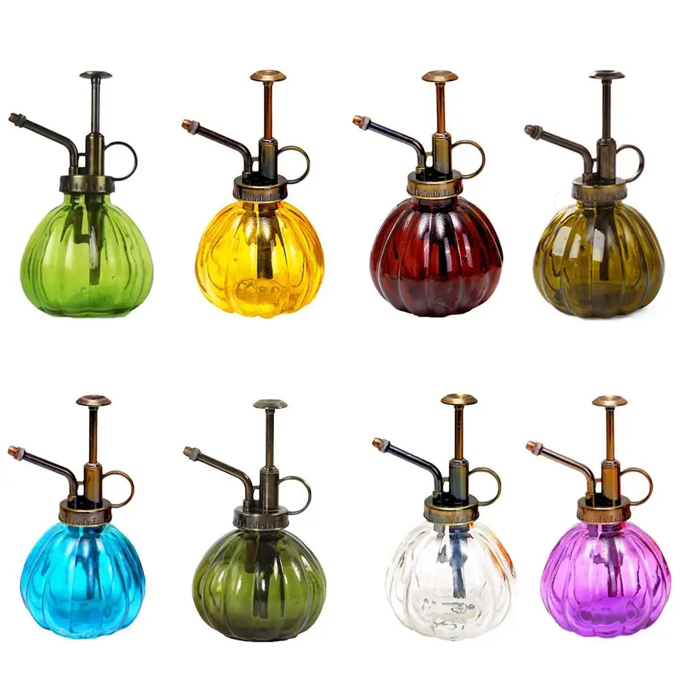 

Plant Flower Watering Pot Pumpkin-shape Glass Spray Bottle Garden Mister Sprayer Hairdressing Planting Kettle Watering Can