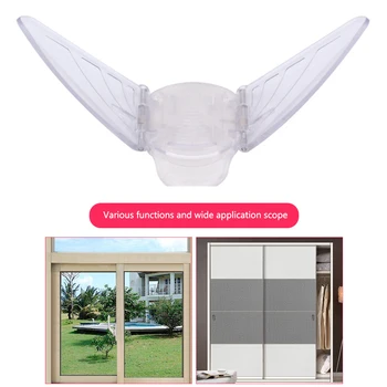 

2pcs Easy To Use Door Durable Care Window Lock Sliding Baby Limiter Children Butterfly Decoration Protection Safety Cute