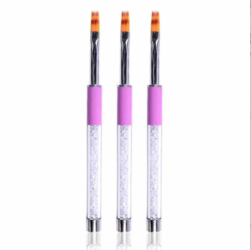 1pc Nail Art Brush Manicure Tools Gradient Gel Nail Polish Builder