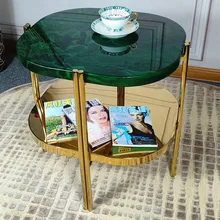 Индийский мраморный роскошный прямоугольный журнальный столик для виллы гостиной