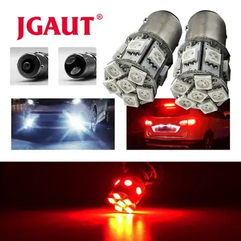 

2pcs 1156 1157 5050 Led 13 SMD Light p21w bay15d ba15s P21 auto Brake light Car rear Turn signal parking Light white amber RED