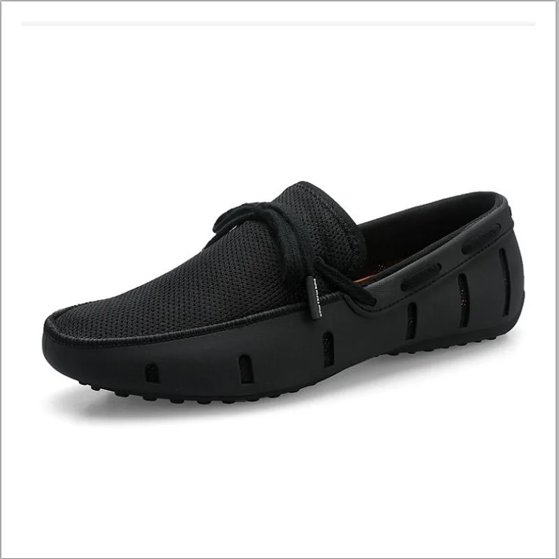 New Durable Man Lace Loafers Swims Casual Beach Breathable Driving Shoes For Men Penny Mesh Comfortable | Обувь