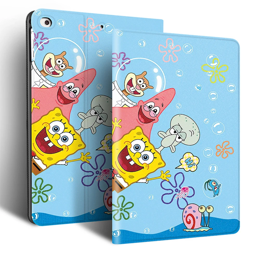 Для iPad 5/6th поколения Air 2 Mini 1/2/3, iPad 2/3/4 Pro 10,5 мини 4/5 чехол силиконовый мягкий чехол для задней панели с подставкой из искусственной кожи Smart Cover - Цвет: Mini1 Mini2 Mini3