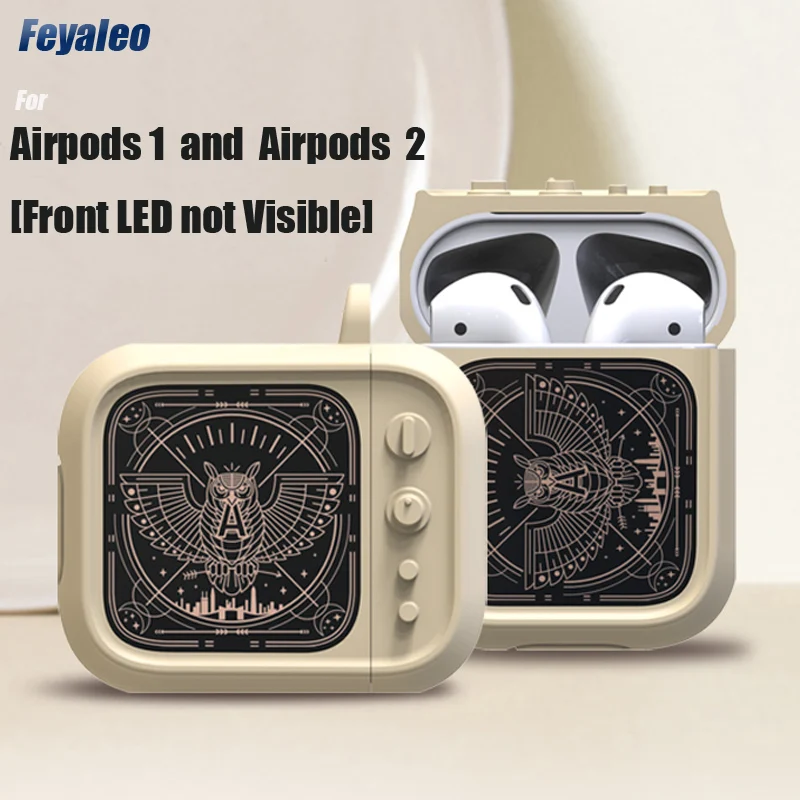 Soft Silicone Cases For Apple Airpods 1 Case Cartoon TV Shape Protector TPU Sleeve Air Pods 2 Earphone Cover Shockproof Pouch |