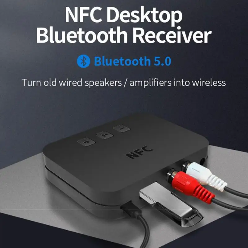 Bluetooth-совместимый аудиоресивер 5 0 RCA A2DP 3 мм AUX разъем Музыкальный беспроводной
