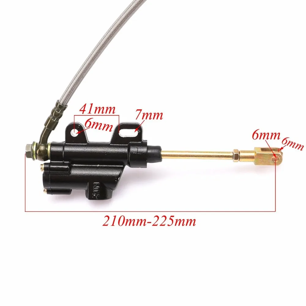 150cc Dirt Pit Bike hydraulic Rear Brake Caliper Hose System CT110 For Orion SSR (4)