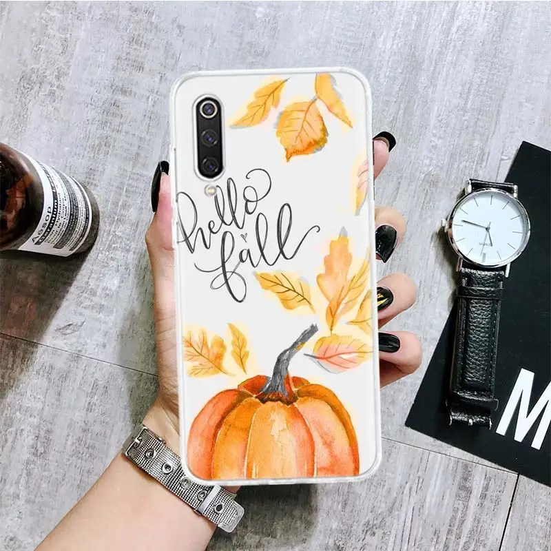 Pumpkin Happy Fall Autumn Phone Case For Xiaomi Redmi Note 10 9 8 Pro 9S 8 8T 7 6 5 6A 7A 8A 9A 9C 4X S2 K20 K30 Art Cover Coque