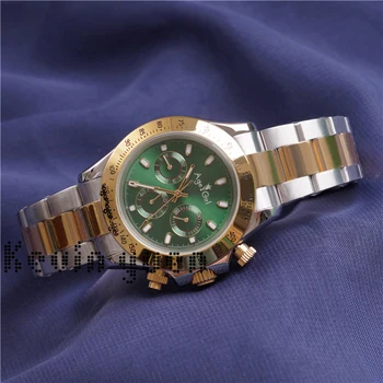 

Classic New Men Automatic Mechanical Watch Silver Yellow Gold Green Stainless Steel Sapphire Glass Classic Blue Watches AAA