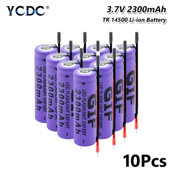 

14500 Li-ion Lithium high-discharge high current + DIY Linie Battery 3.7V 2300mAh Rechargeable For Torch LED Flashlight Toys