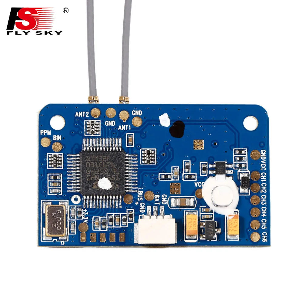 Приемник Flysky FS X6B 2 4G PPM i BUS 6CH совместимый с GT2E GT2G GT2F IT4S GT5 I4X I6 I6X I6S TH9A TM10 I8 I10|receiver