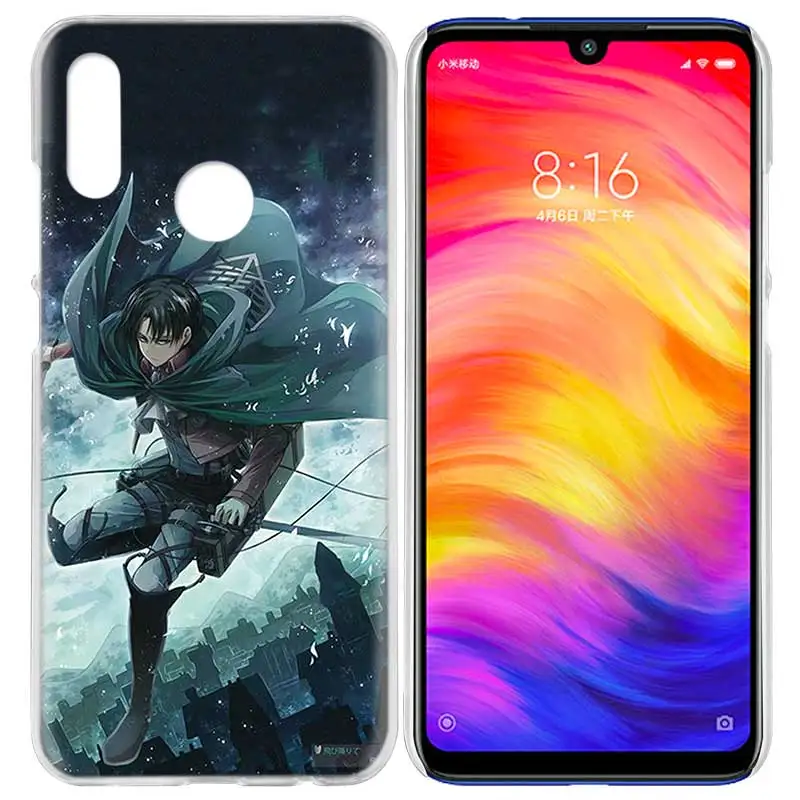 03 Чехол для Xiaomi Redmi Note 7 7A фотоаппаратов моментальной печати 7S 6 6A 5 Y3 K20 mi 8 до 9 лет CC9 CC9E A1 A2 A3 играть F1 Lite Pro Plus для косплея по аниме «атака на Титанов»(Леви - Цвет: 03