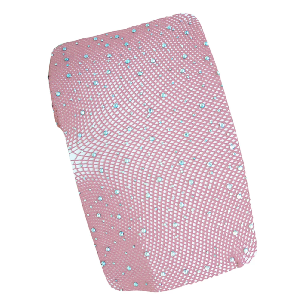 Women Crystal Rhinestone Fishnet Net Mesh Socks Stockings Tights Pantyhose   