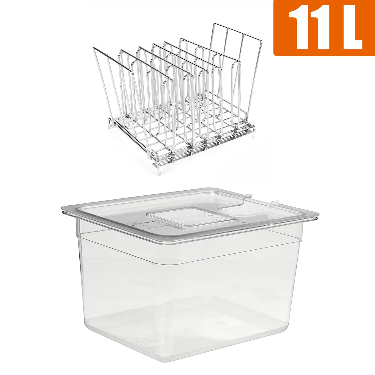 Containers-Sets Cooker Sous Vide Circulators Immersion 11L for Dividers-Separator Detachable