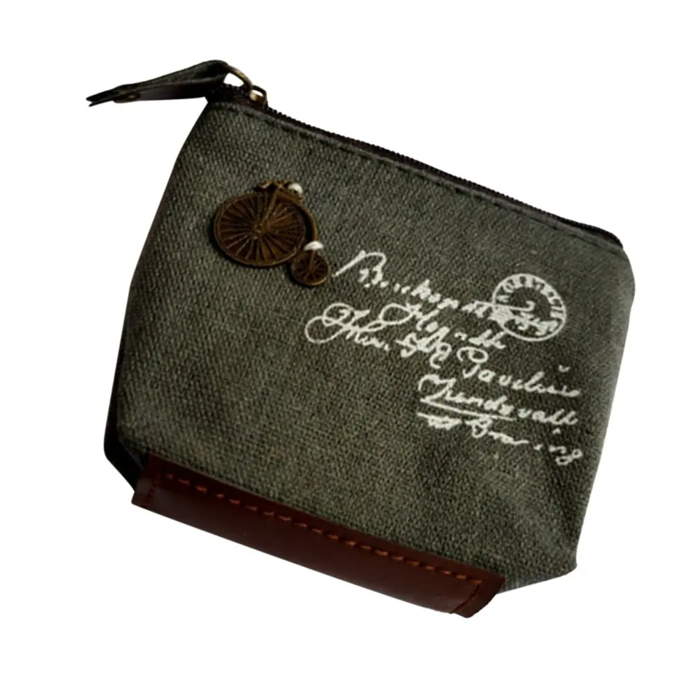 

Classic nostalgic wallets simple zipper coin purse practical small coin purse Creative Card Holders