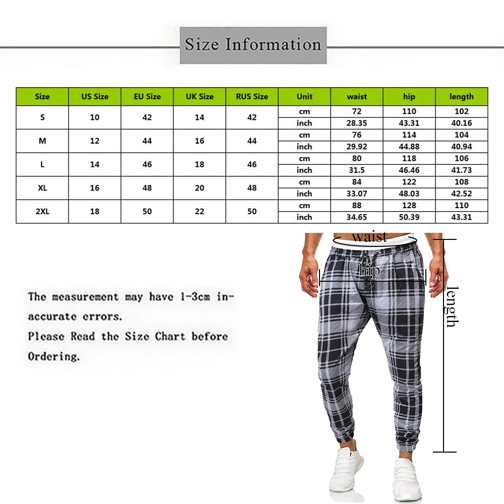 SHUJIN, мужские брюки размера плюс, Осенние, модные, в клетку, с принтом, на шнурке, мягкие, повседневные, спортивные штаны, джоггеры, спортивная одежда,, мужские шаровары