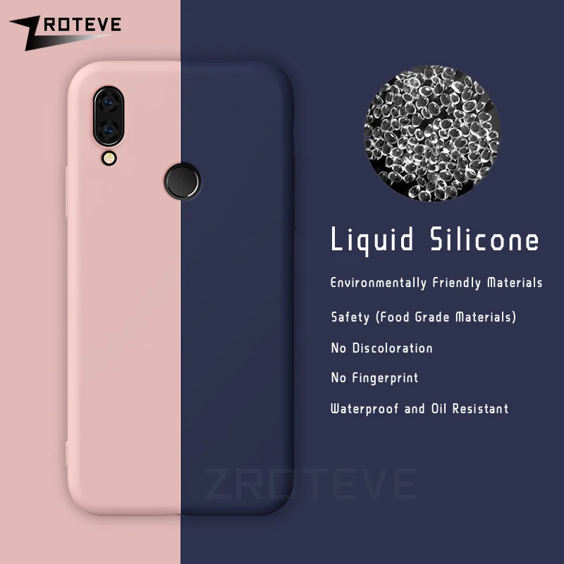 Для Redmi Note 7 Чехол ZROTEVE мягкий чехол для сенсорного экрана жидкий силиконовый чехол для Xiaomi Redmi Note7 Note 7 Pro Чехол для телефона