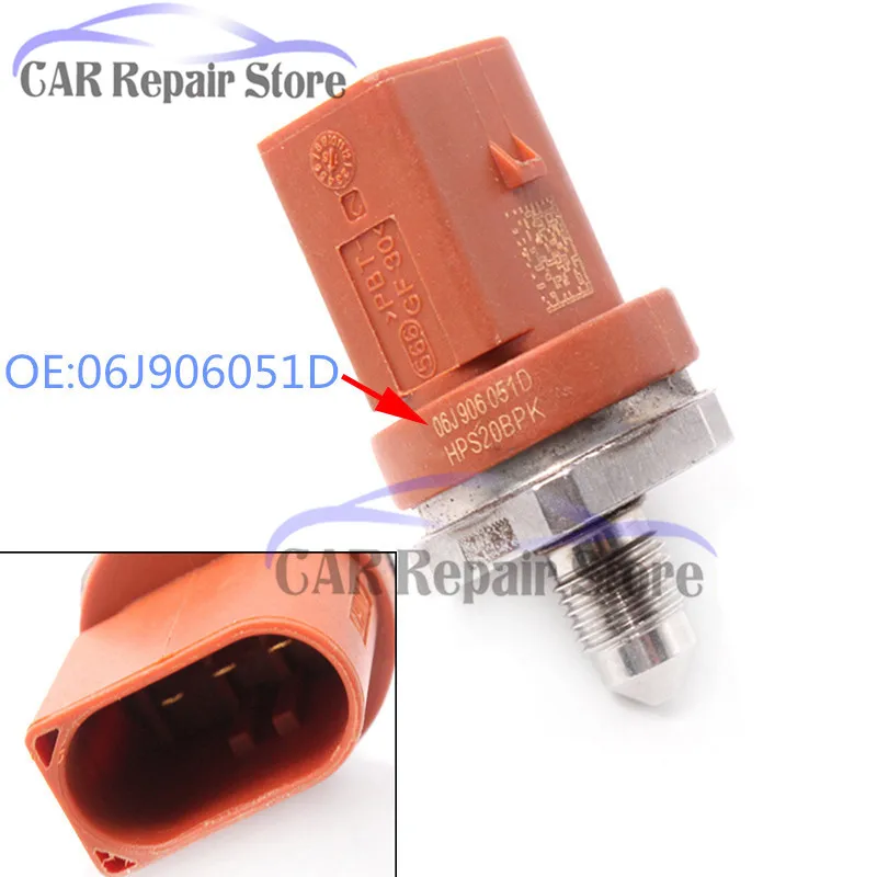 Датчик давления топлива OEM 06J 906 051D для Audi A3 A4 A5 TT Skoda Seat Auto Sensor 0261545051 VW J * etta 06J906051D |
