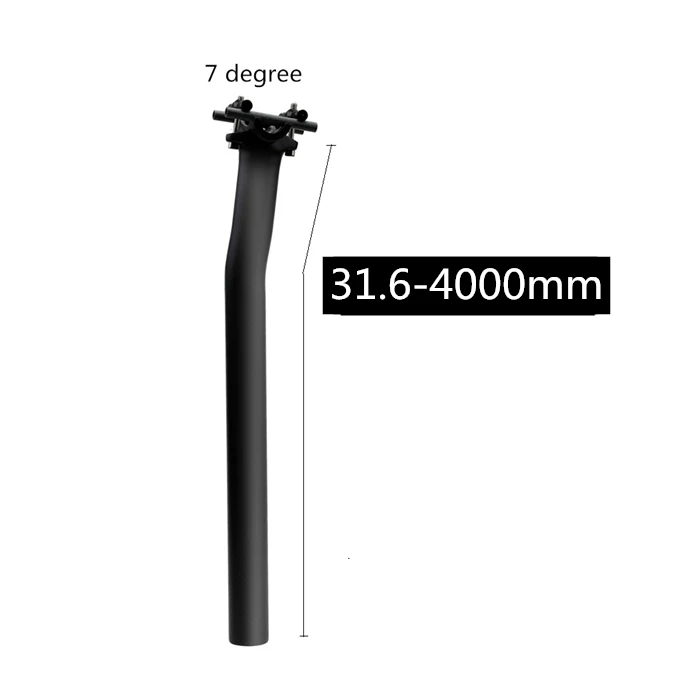 7 Degree 31.6-400mm Велосипедов полностью карбоновый Подседельный штырь для горного велосипеда MTB горный велосипед углерода подседельный штырь на подседельную трубу рамы 27,2/30,8/31,6*350/400 мм Запчасти для велосипедов - Цвет: 7 Degree 31.6-400mm