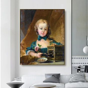 

Cassisy《Portrait of Alexandrine Le Normant d'Étiolles》Franois Boucher Canvas Oil Painting Poster Decor Modern Home Decoration