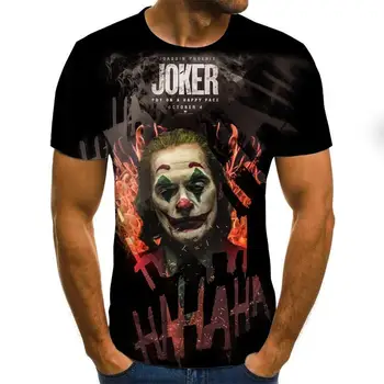 

2020 hot-sale Clown 3D Printed T Shirt Men Joker Face Male tshirt 3d Clown Short Sleeve Funny T Shirts Tops & Tees XXS-6XL