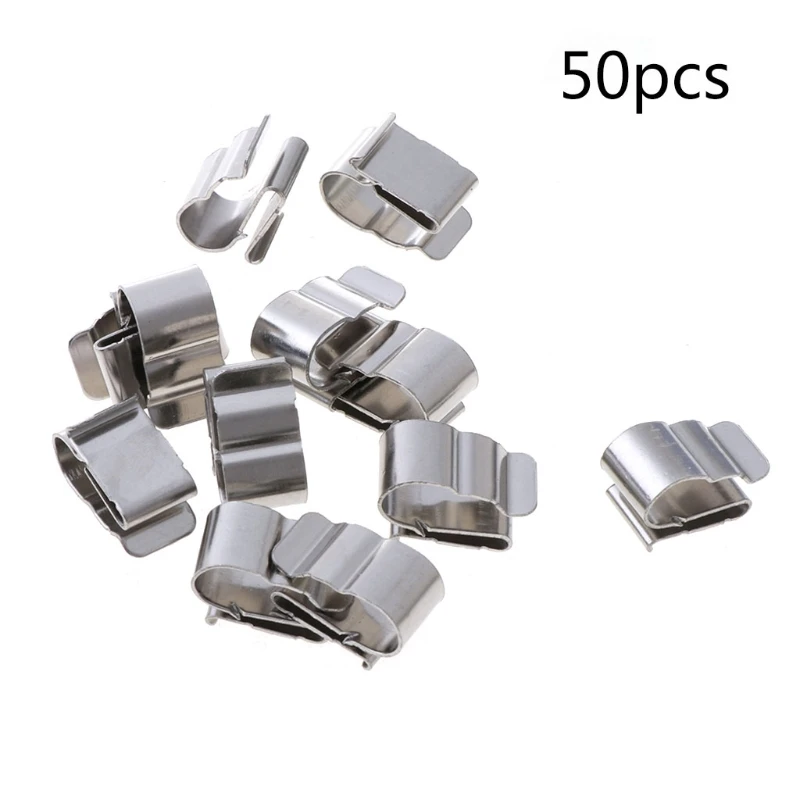 L9BC 50Pcs 2x6mm Stainless Steel Solar PV Cable Clips For System Mounting Installation | Автомобили и мотоциклы