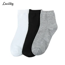 6 пар/лот = 12 штук, матовые мужские носки из полиэстера и хлопка с длинным рукавом, модные однотонные деловые носки, повседневные мужские носки