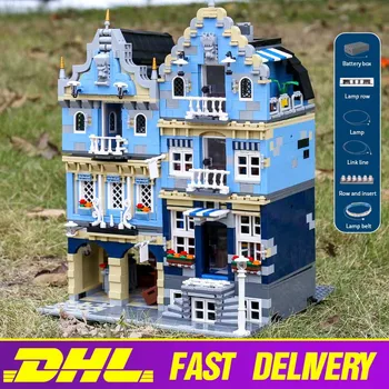 

City Series European Market Shop Set Compatible 10190 Street View Bricks Set Building Blocks Toys For Children Gift
