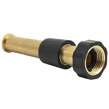 

5-Inch Brass Hose Heavy Duty American 3/4 Inner Teeth Adjustable Brass Hose Nozzle Garden Watering Hose Spray Nozzle