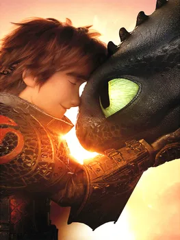 

DIY 5D Full Diamond Painting How To Train Your Dragon 3 Square/Round Rhinestone Drill Hand Embroidery Art Decor Personalise Gift