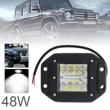 

5Inch 48W Ultra Bright LED Pod Off Road Driving Lights Bar Fog Light Square LED Work Light for Jeep ATV UTV SUV Truck Boat